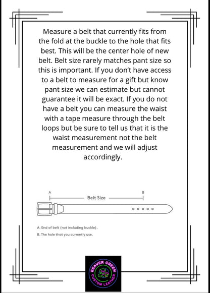 Harness Leather Belt